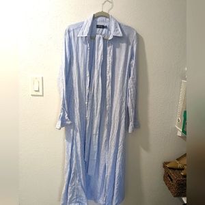 Ralph Lauren pinstripe maxi shirtdress